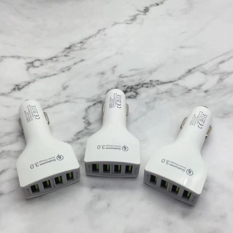 QC3.0 Fast Car Charger with 4 USB Ports