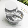 Earring Storage Box with Rotating Display Rack