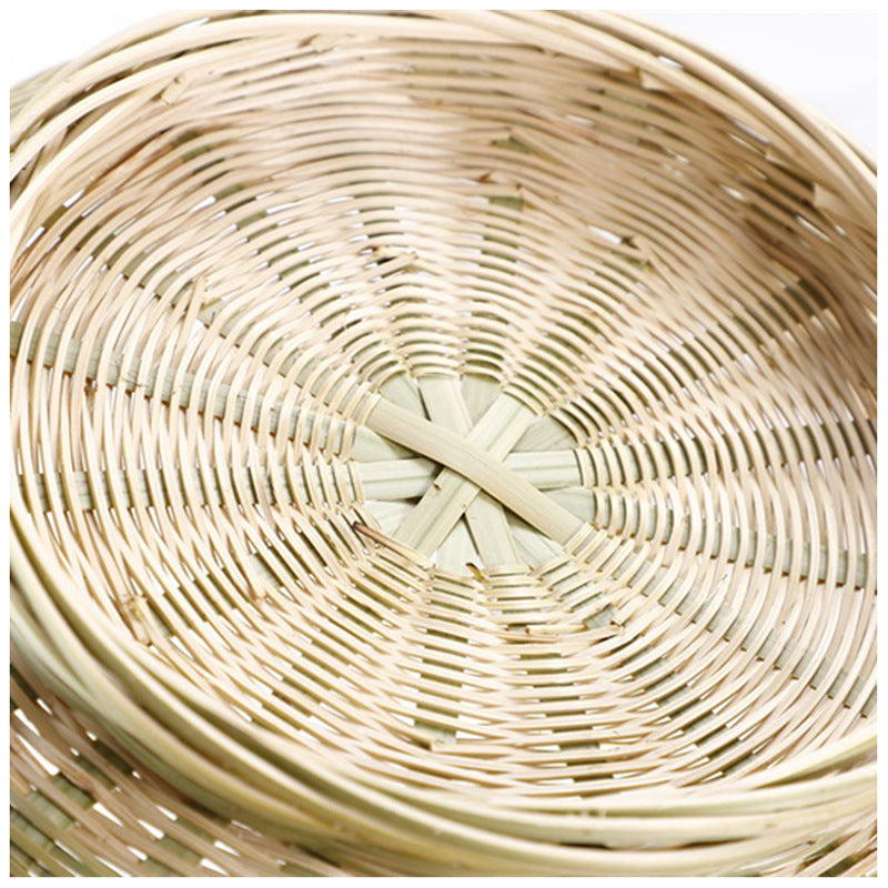 Bamboo Lotus-Shaped Fruit Basket for Home Storage