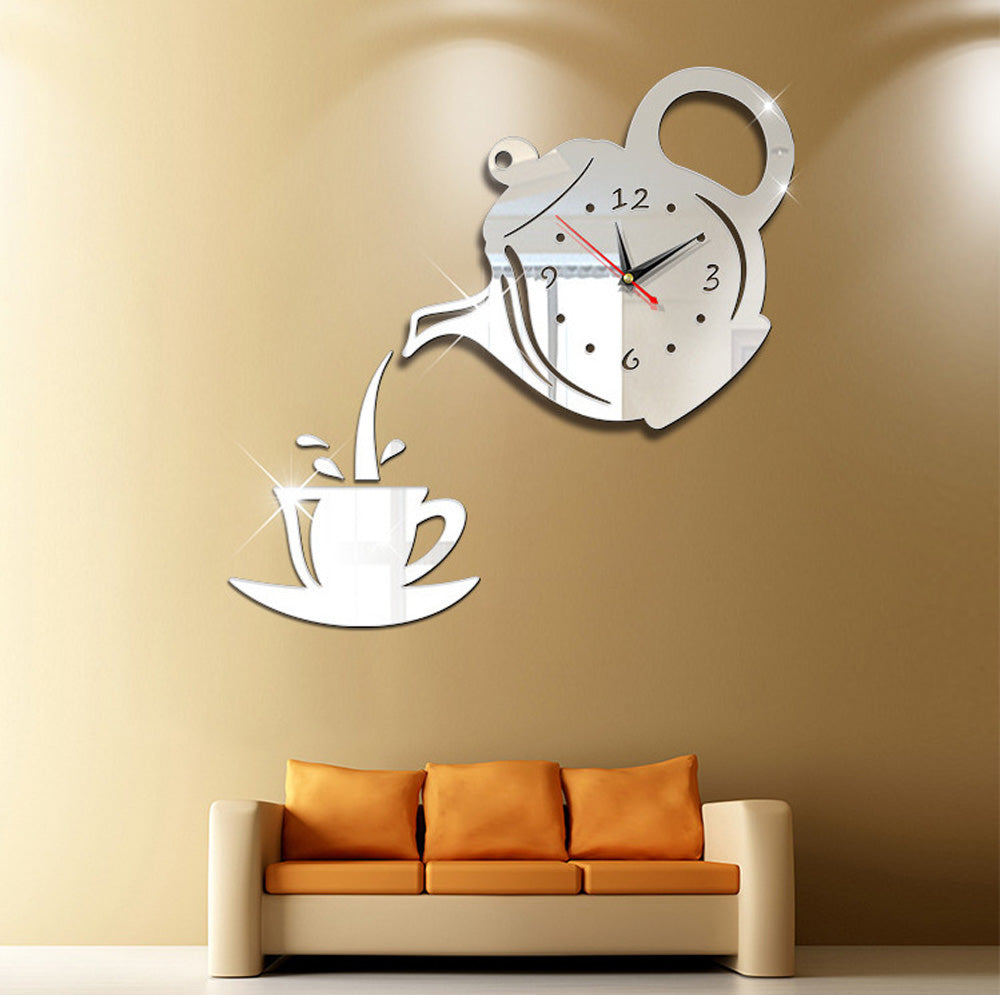 3D Acrylic Wall Clock - Creative DIY Home Decor