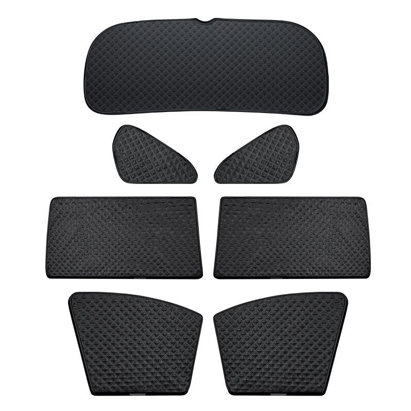 Car Sunshade with Six-Layer Insulation and Privacy Mesh