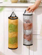 Wall-Mounted Plastic Bag Holder for Kitchen Storage
