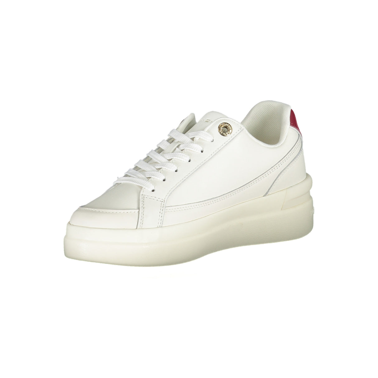 Tommy Hilfiger White Sneakers with Red Details - Women's