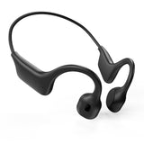 HOLEEKIC Bone Conduction Headphones Sports Headphones Wireless Bluetooth 5.3 with Mic IPX7 Waterproof Sweatproof Open Ear Headphones for Running Cycling Gym(Black)