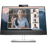 HP MONITOR 23.8'', E24mv G4 CONFERENCING BUSINESS, E, IPS, FHD 1920 X 1080, 16:9, 5MS, 250 NITS, SPEAKERS, CAMERA 5MP, HEIGHT ADJUSTABLE, PIVOT, SWIVEL, TILT, VGA, HDMI, DISPLAY PORT, 3YW, BLACK/SILVER