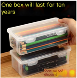 Large Capacity Transparent Pencil Case Organizer