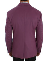 Dolce & Gabbana Elegant Purple Cashmere-Silk Blend Blazer