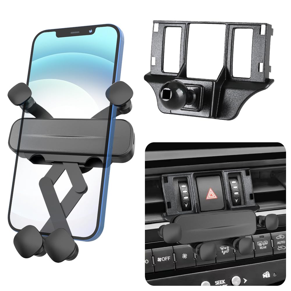 LUNQIN Car Phone Holder Mount for Lexus ES 250 350 300h 2022 2023 2024 2025 Auto Accessories Navigation Bracket Interior Decoration Dash Board Mobile Cell Phone Mount