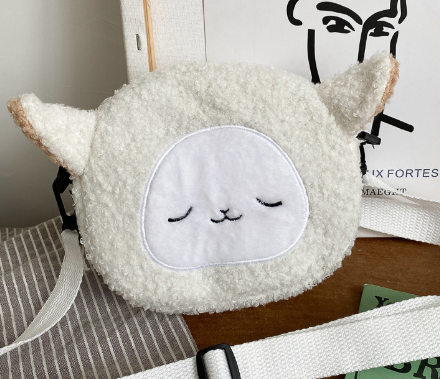 Cute Plush Coin Purse and Makeup Organizer