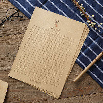 Vintage Deer Pattern Chinese Decorative Stationery