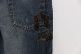 John Galliano Chic Slim Fit Blue Jeans