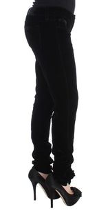 Ermanno Scervino Elegant Black Slim Fit Trousers