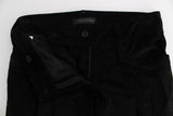 Ermanno Scervino Chic Black Wide Leg Cotton Jeans