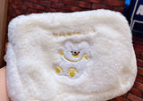 Cartoon Bear Plush Bag - Cute Makeup Storage Organizer