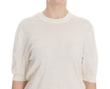 Dolce & Gabbana Elegant White Cashmere Sweater