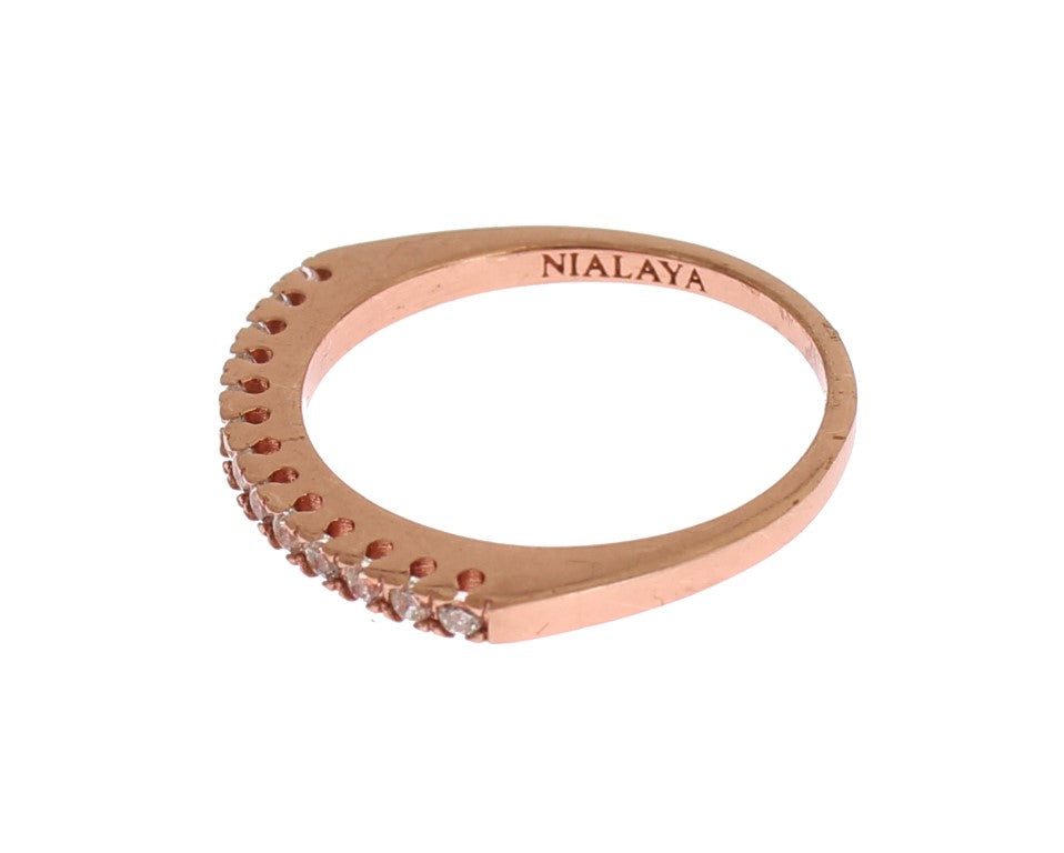 Nialaya Exquisite Gold-Plated Sterling Silver Ring