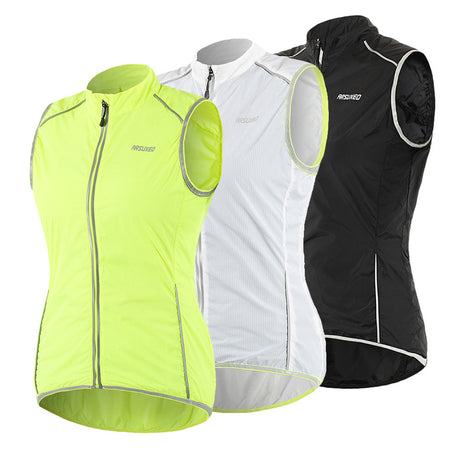 ARSUXEO Unisex Cycling Running Windbreaker Vest