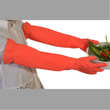 Long Waterproof Rubber Gloves for Cleaning and Laundry