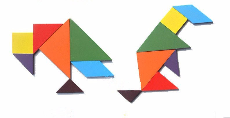 Tangram Building Blocks - Educational Toy for Kids