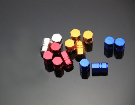 Aluminum Alloy Car Valve Caps - Set of 4
