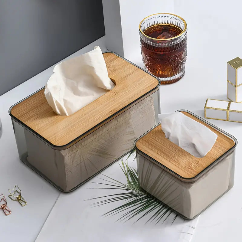Transparent Tissue Box Holder for Home and Office