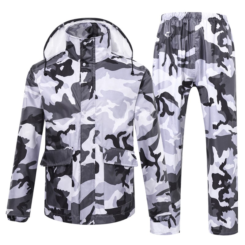 Camouflage Raincoat Set for Outdoor Activities