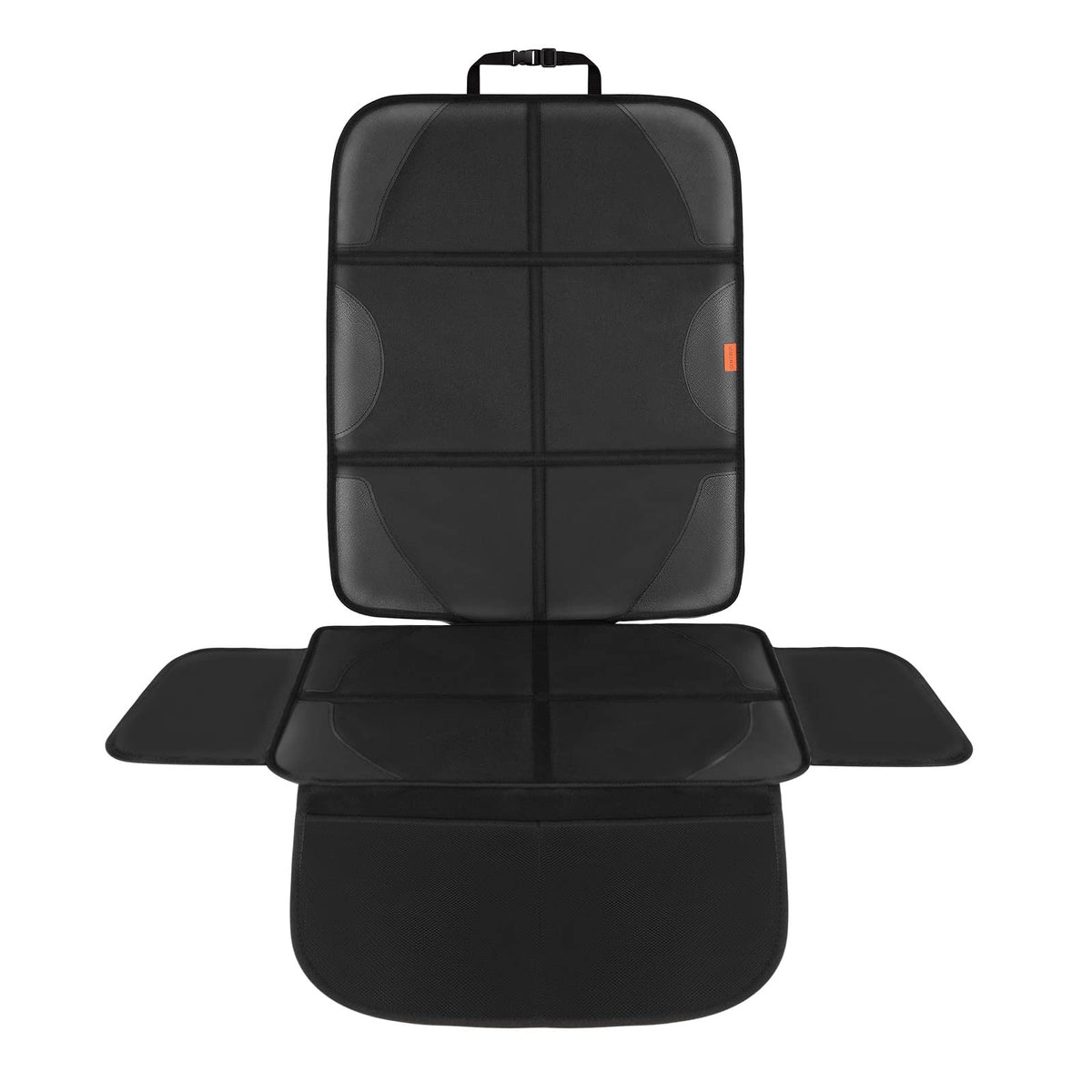 VANLONTD Car Seat Protector - 1 Pack Car Seat Protectors for Child Seats with Padded Cover and Organiser Pockets Baby Car Back Seat Protector Protects Upholstery from Stains and Damage Black