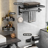 Bathroom Storage Rack - No Punching Space Aluminum Towel Holder