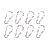 Snowharp Spring Snap Hooks 2.36" Stainless Steel Clips Heavy Duty Carabiner Clips for Key Chains Dog Leash Swing Hammock Outdoor Camping Fishing Hiking Lifting and Hanging (M6 Pcs 8)