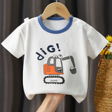 Children's Cartoon Pure Cotton Short Sleeve T-Shirt