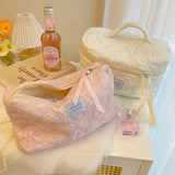 Solid Color Large Makeup Organizer Bag for Women