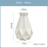 Modern Plastic Flower Vase for Home Decoration (1pc)