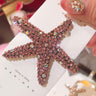 Starfish Hair Clip with Rhinestones