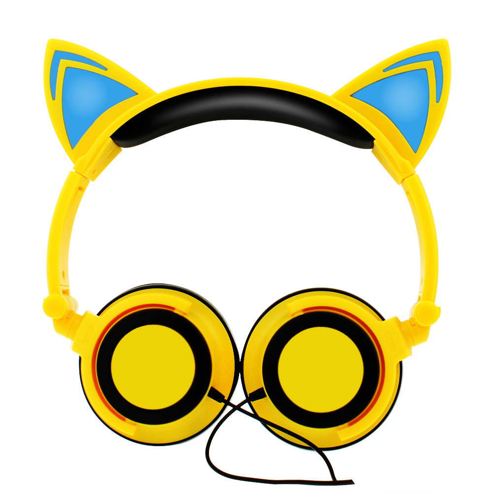 LED Animal-Ear Headphones