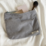 Corduroy Makeup Organizer Clutch