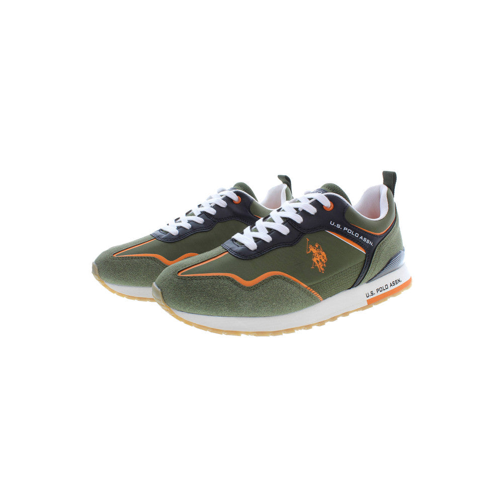 U.S. Polo Sneakers with Laces Green - Men's