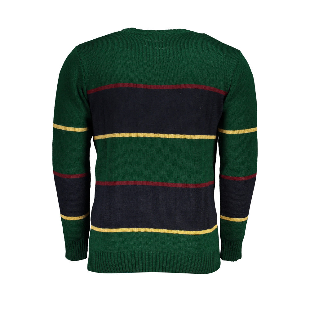 U.S. Grand Polo Sweater Green/Blue Navy - Men's