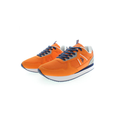 U.S. Polo Sneakers with Laces Orange - Men's