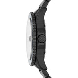 Emporio Armani Black Steel Quartz Watch - Men's