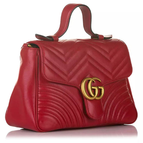 Gucci Red Leather Di Calfskin Crossbody Bag - Women's