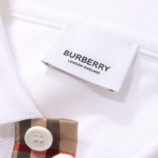 Burberry Polo Shirt Eddie White - Men's