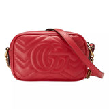 Gucci Red Leather Crossbody Bag - Women's