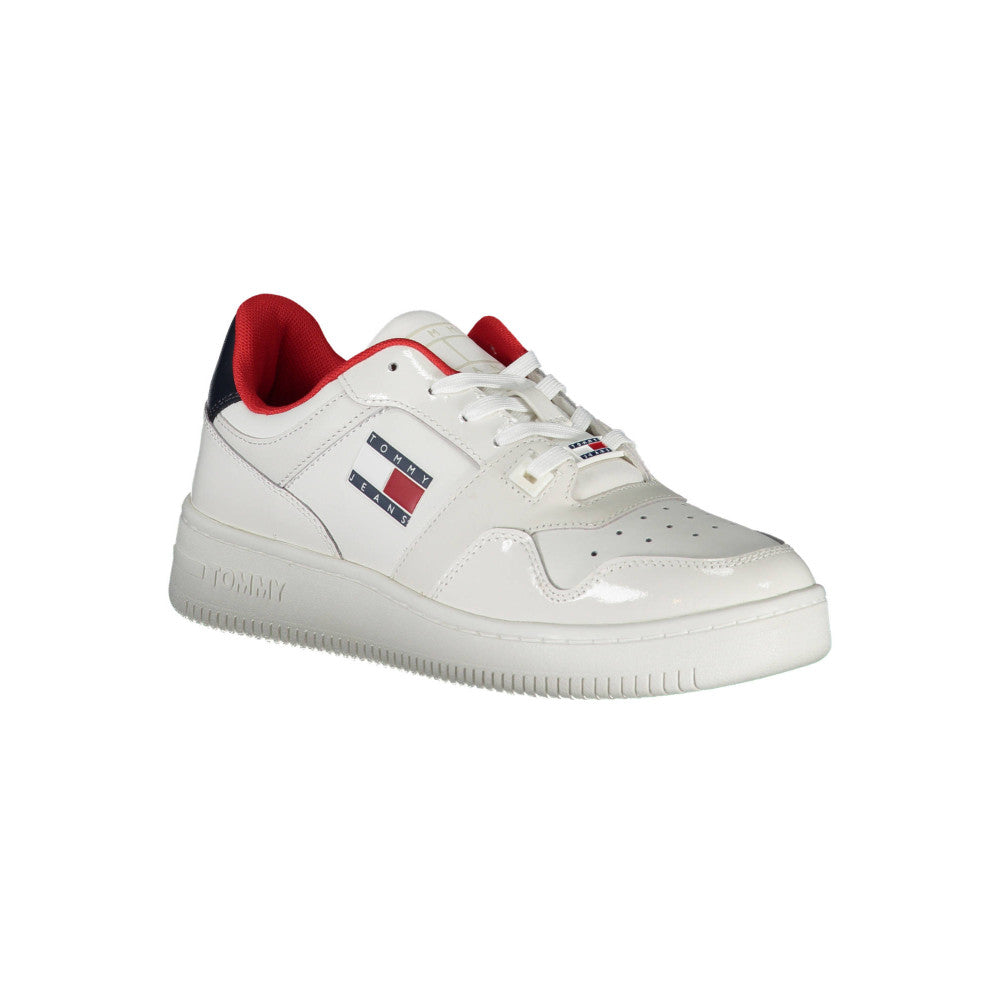 Tommy Hilfiger Sports Shoes White Leather - Women's