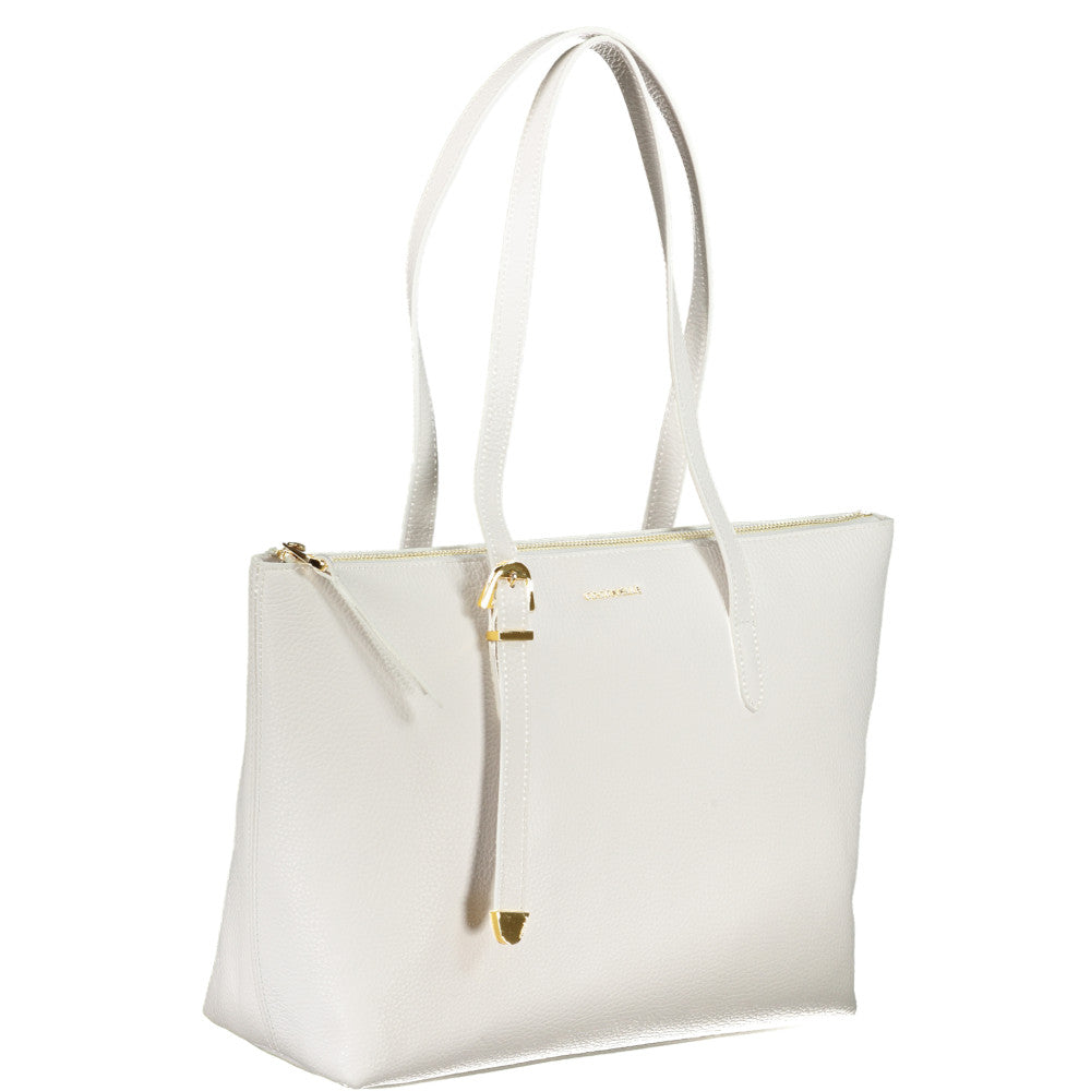 Coccinelle Leather Shoulder Bag White - Women's