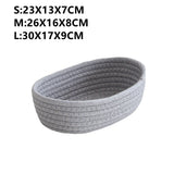 Scandinavian Cotton Rope Storage Basket Organizer