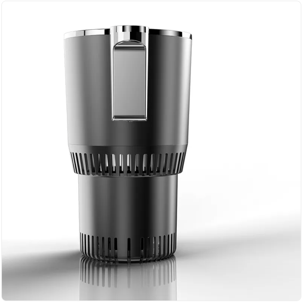 2-in-1 Car Cup Holder with Heating & Cooling, Digital Temperature Display