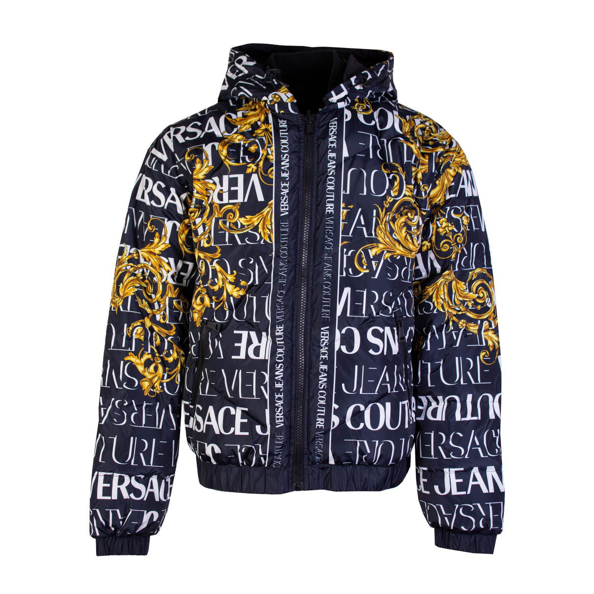 Versace Baroque Polyester Reversible Jacket - Men's