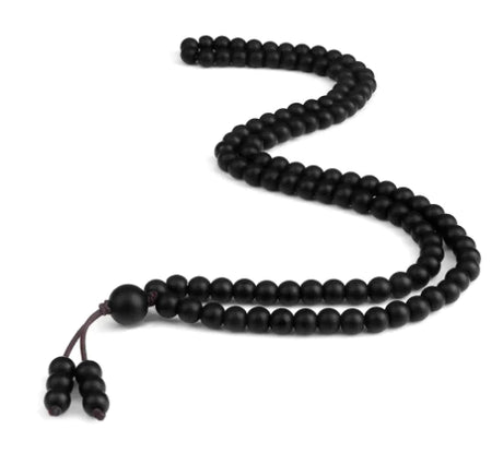 Men's Natural Stone Malachite 108 Beaded Necklace