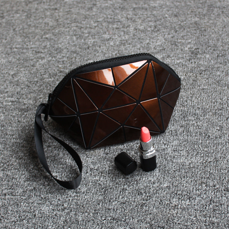 Irregular Semicircular Cosmetic Bag in Unique Colors