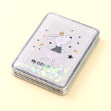 Rectangular Flowing Sand Makeup Mirror for Women